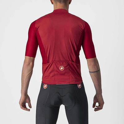 Castelli Bagarre Mens Cycling Jersey (Pro Red/Bordeaux)