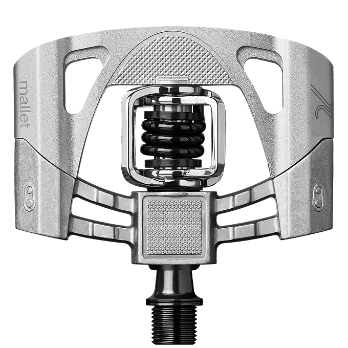 Crank Brothers Mallet 2 Clipless Pedal (Raw Silver)