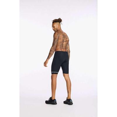 2XU MT6430B Aero 9 Inch Men's Triathlon Shorts (Black/White)