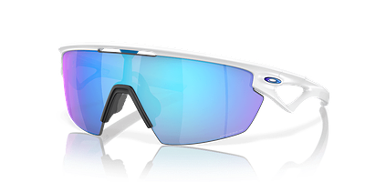 Oakley Sphaera Sport Sunglasses (Prizm Sapphire/Matte White)