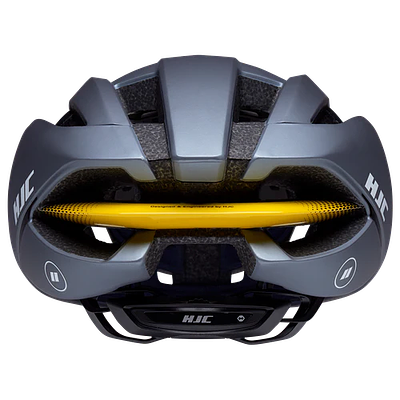 HJC Ibex 3 Road Cycling Helmet (Matte Glossy Grey Yellow)