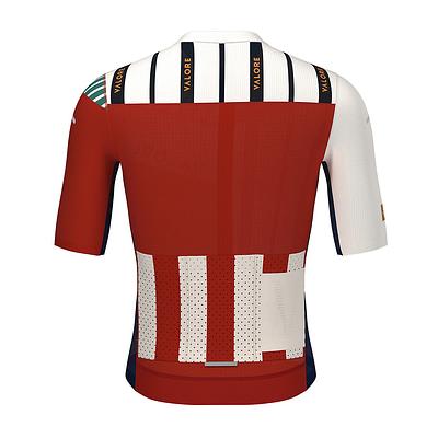 Monton Valore Linea Arte Men's Cycling Jersey (Wine Rust)