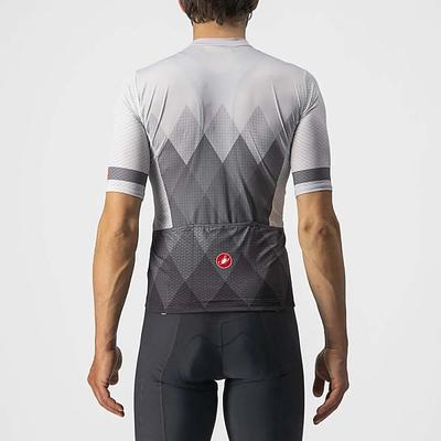 Castelli A Tutta Mens Cycling Jersey (Silver Gray/Dark Gray)