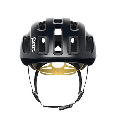 POC Ventral Air Spin Road Cycling Helmet (Uranium Black/Sulphur Yellow Matt)