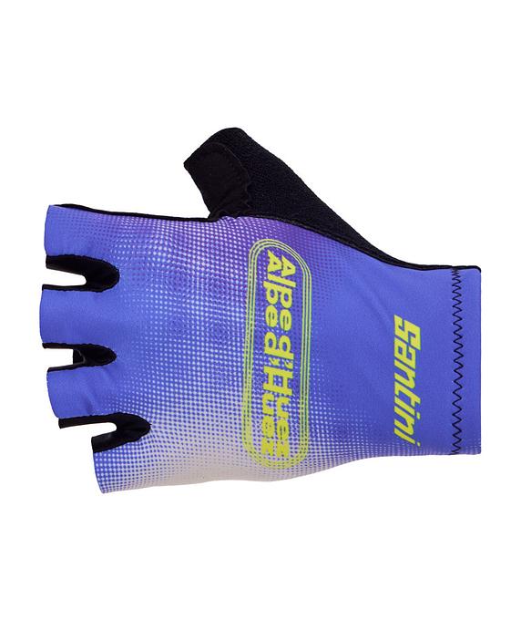 Santini TDF Alpe D'Huez Unisex Cycling Gloves (Lilac)