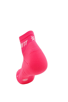 Gambitt Distance Low Cut Unisex Compression Socks (Fluo Pink)