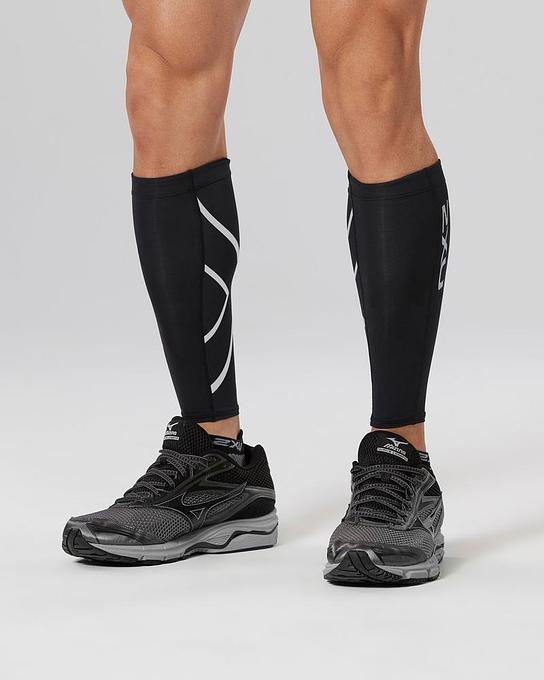 2XU UA1987B Compression Calf Guard (Black/Black)