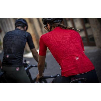 Castelli Promessa Jacquard Women's Cycling Jersey (Red)