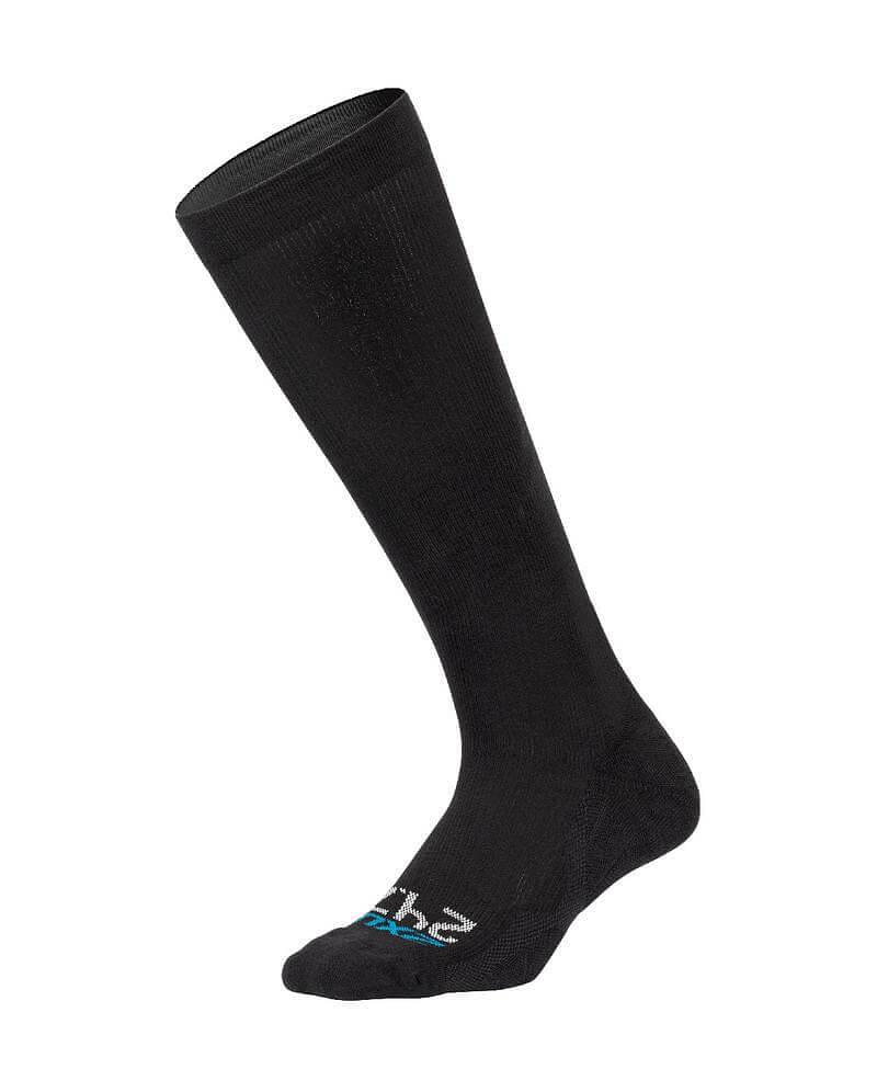 2XU UA5690E 24/7 Unisex Compression Socks (Black/Black)