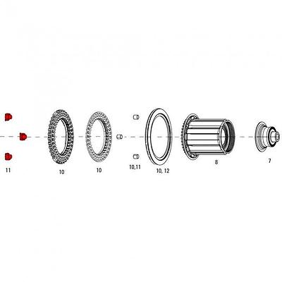 Zipp Magnet Set Rear Cognition Wheel Service Parts