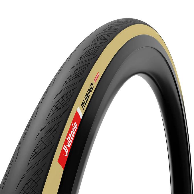 Vittoria Rubino 700c Tubeless Ready Folding Tire (Black/Beige)