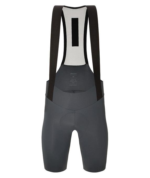 Santini Plush Men's Cycling Bibshorts (Grey)
