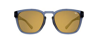 Tifosi Smirk Sport Sunglasses (Smoke Tint w/ Gold Mirror/Crystal Denim)