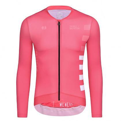 Monton Tuesday Long Sleeve Men's Cycling Jersey (Pink)