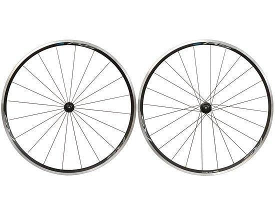 Shimano Tiagra RS100 Aluminium Road Rim Brake Wheel - Shimano/Sram (Black)