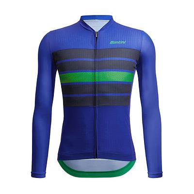 Santini Eco Sleek Bengal Mens Cycling Jersey (Blue)