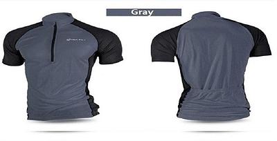 Nuckily NJ601 Mens Cycling Jersey (Grey)