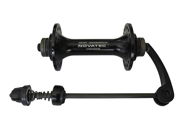 Novatec S-Elite Rim Brake Front Hub (Ano Black)