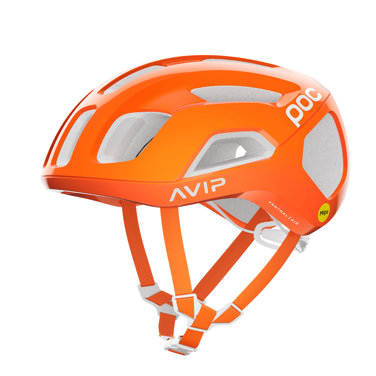 POC Ventral Air Road Cycling Helmet (Fluorescent Orange AVIP)
