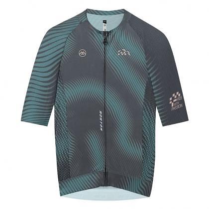 Monton Shadow Fade Men's Cycling Jersey (Green Grey)