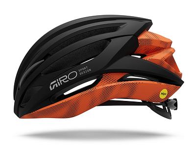 Giro Syntax MIPS Road Cycling Helmet (Matte Motion Orange)