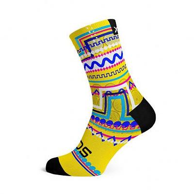 Sox Footwear Pedi Heritage Crew Unisex Multi Sport Socks (Print)