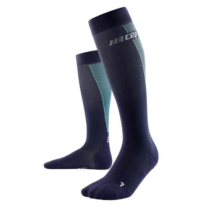 CEP Compression Ultralight Tall Men's Compression Socks (Ultralight Navy/Light Blue)