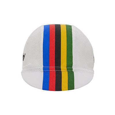 Santini UCI Official World Champion Unisex Cycling Cap (White)