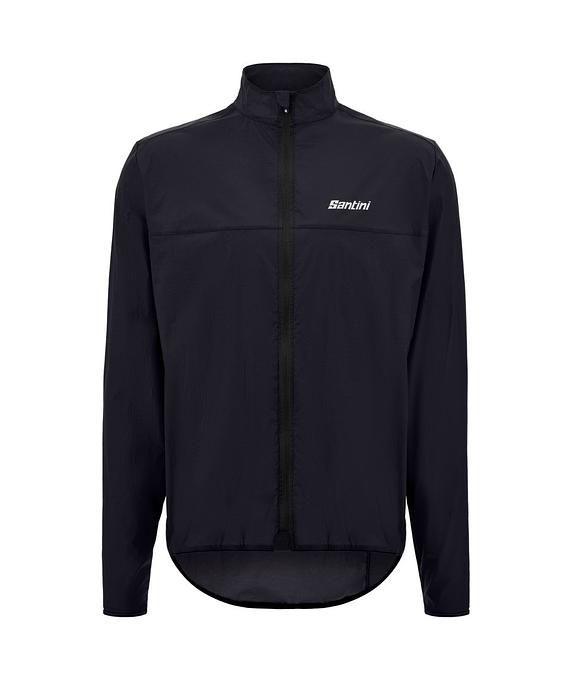 Santini Ventus Wind Men's Cycling Jacket (Black)