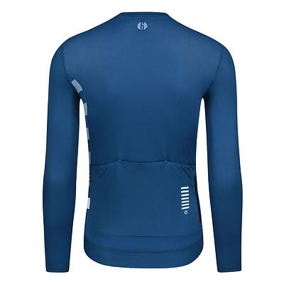 Monton Friday Men's Long Sleeve Cycling Jersey (Grey Blue)