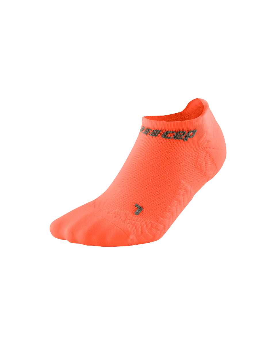 CEP Compression Ultralight No Show Women's Running Socks (Ultralight Coral)