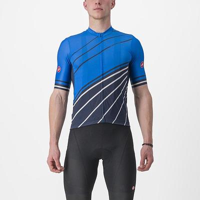 Castelli Speed Strada Men's Cycling Jersey (Drive Blue/Belgian Blue)