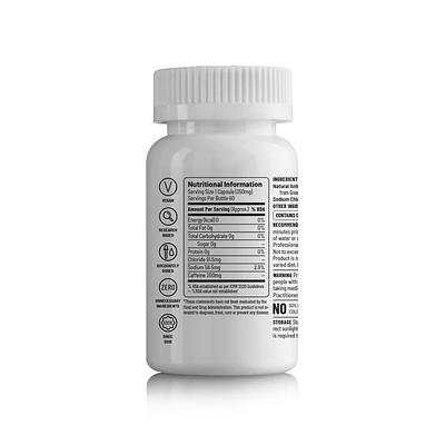 Unived Natural Caffeine 200 Capsules
