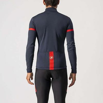 Castelli Fondo 2 Jersey (Savile Blue/Red Reflex)