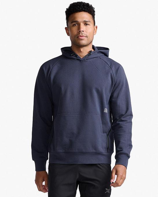 2XU MR6699A Motion Men's Cycling Hoodie (India Ink/White)