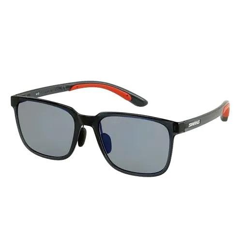 Swans ER3-0151 Sport Sunglasses (Dark Clear Smoke/Matte Red)
