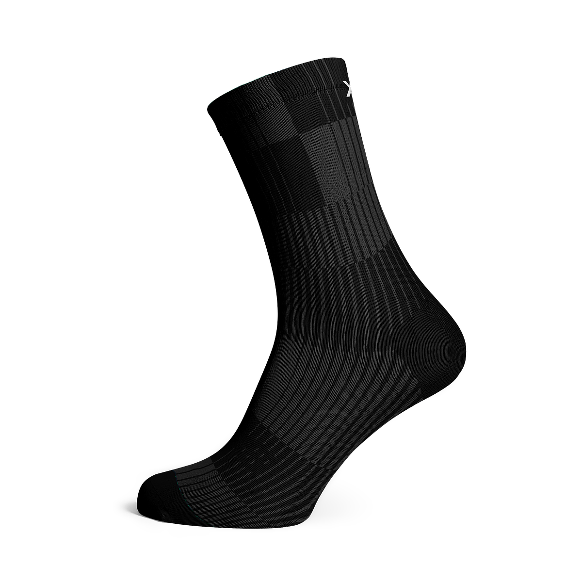 Sox Footwear Slight Charcoal Minimalist Crew Unisex Multi Sport Socks (Print)