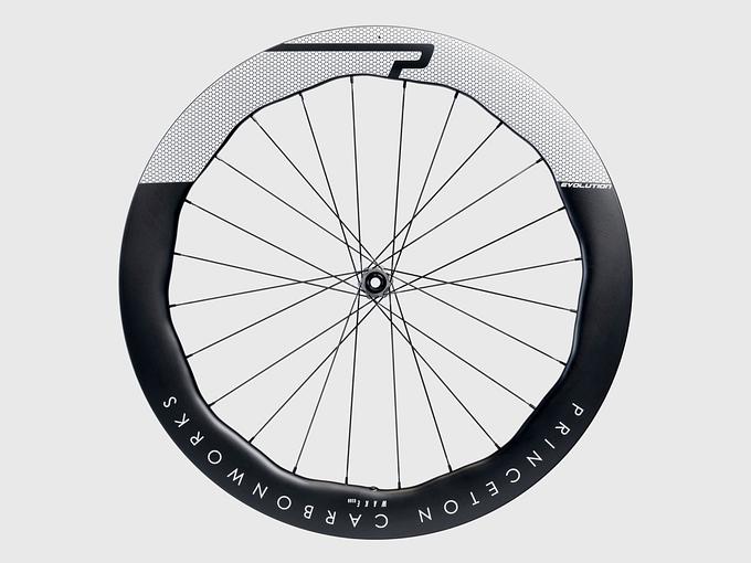 Princeton Carbonworks Wake 6560 Evolution Carbon Tubeless Ready Disc Brake Wheel - SRAM XDR (Matt/White)