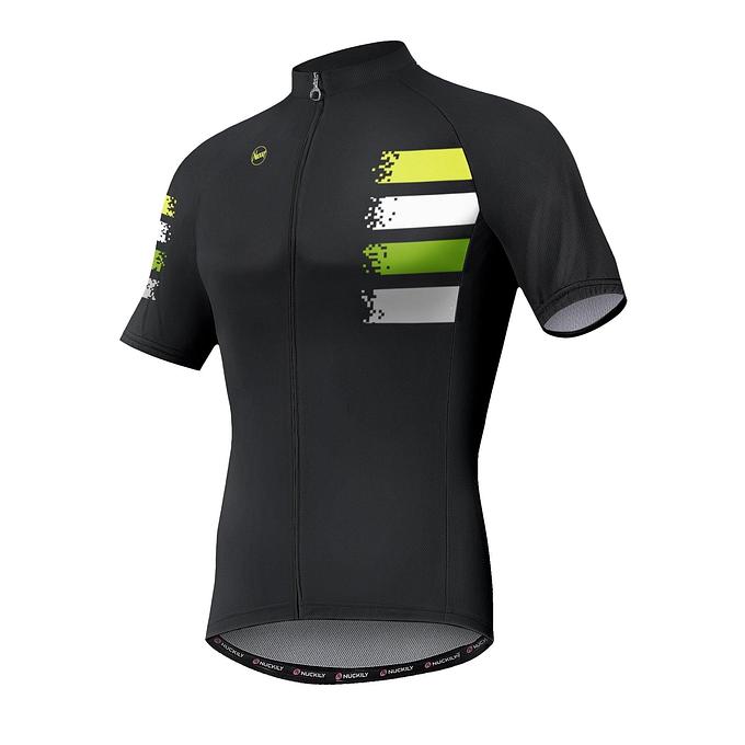 Nuckily MA033 Men's Cycling Jersey (Black)