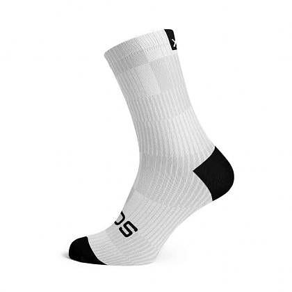 Sox Footwear Slight White Minimalist Crew Unisex Multi Sport Socks (Print)