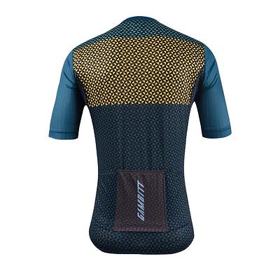 Gambitt Scalata Mens Cycling Jersey (Yellow Mosaic)