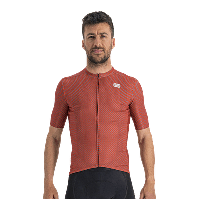Sportful Checkmate Mens Cycling Jersey (Chilli Red Malives)