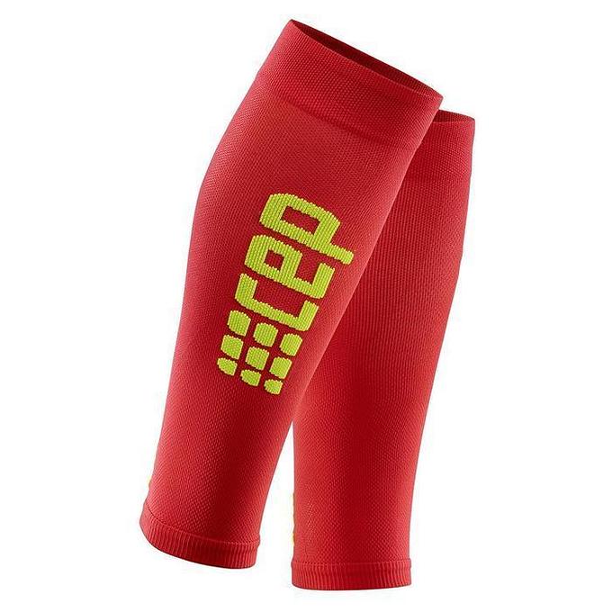 CEP Compression Pro+ Ultralight Calf Sleeves (Red/Green)
