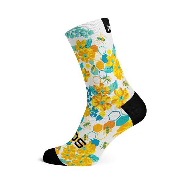 Sox Footwear Honey Bees Casual Crew Unisex Multi Sport Socks (Print)