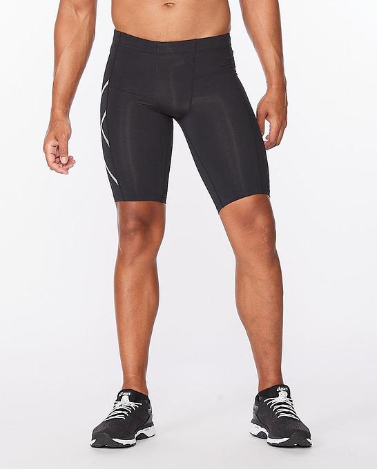 2XU MA3851B Core Men's Compression Shorts (Black/Silver)