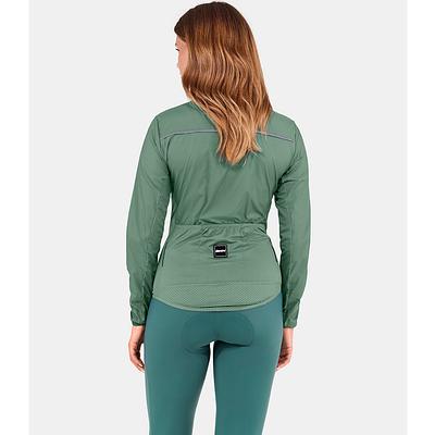 Santini Ready To Ride Unisex Wind Cycling Jacket (Sage Green)