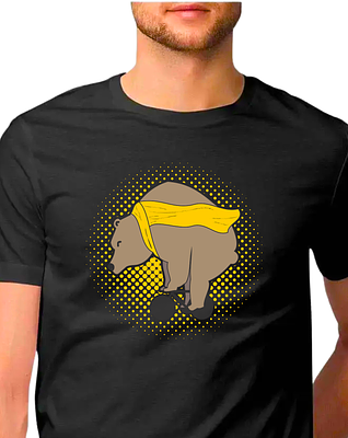 Sport Canvas Bear On Bike  Classic Fit Unisex T-Shirt