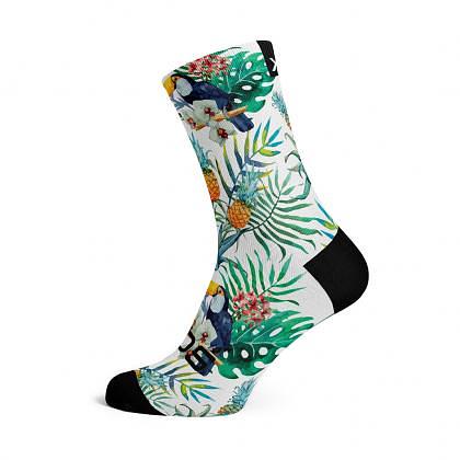 Sox Footwear Tropicals Casual Crew Unisex Multi Sport Socks (Print)