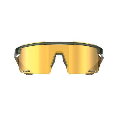Magicshine Rouler Coated Photochromic Sports Sunglasses (Green/Brown)