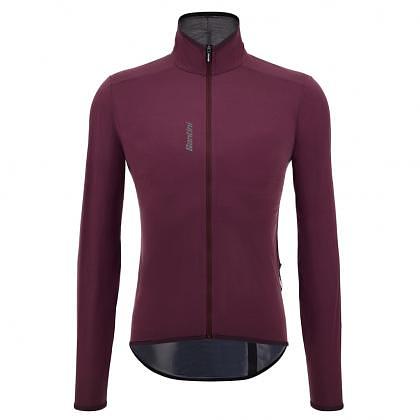 Santini Magic Packable Waterproof Unisex Cycling Jacket (Burgundy)